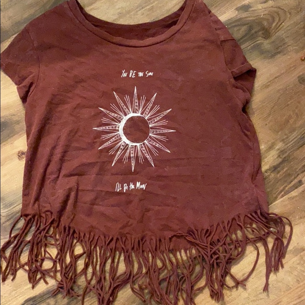 fringe American eagle shirt